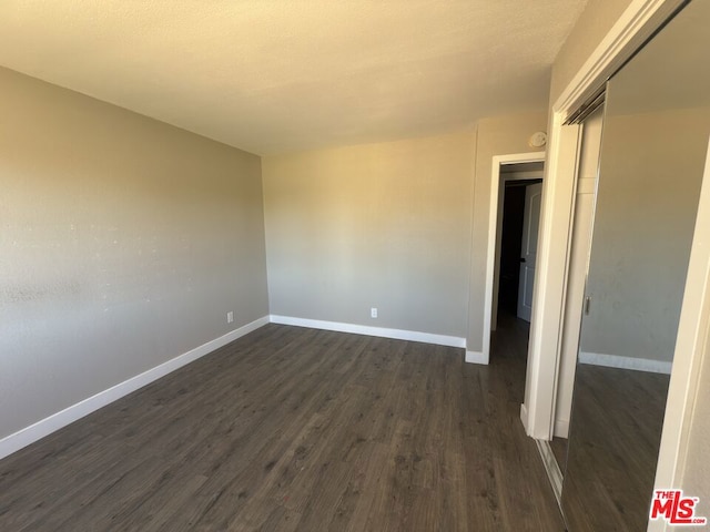 interior space featuring dark hardwood / wood-style floors