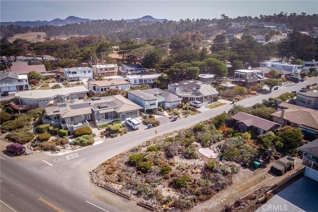 bird's eye view featuring a mountain view