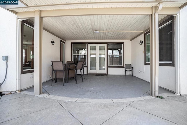 view of patio / terrace with french doors