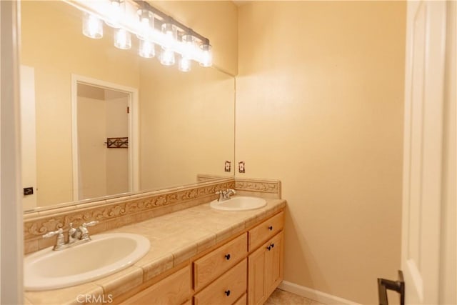 bathroom with vanity