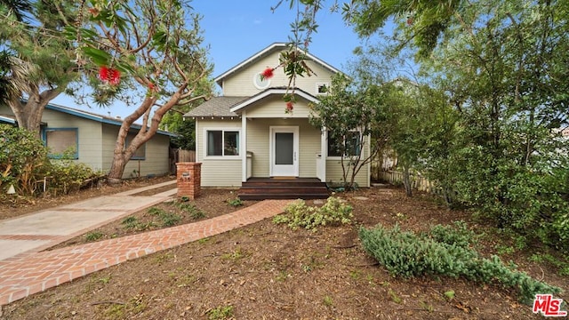 view of front of home