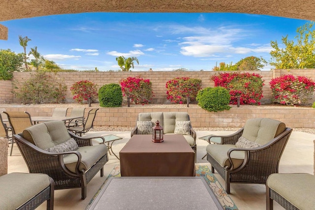 view of patio / terrace with outdoor lounge area