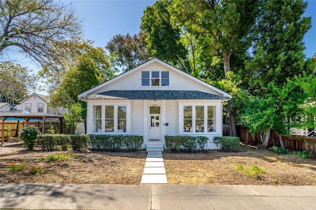 view of bungalow