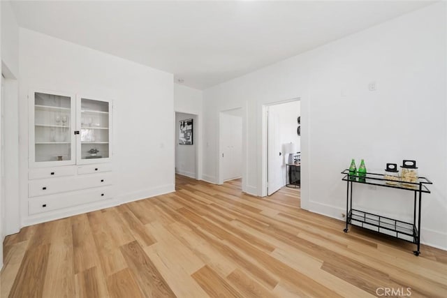 interior space with light wood-type flooring