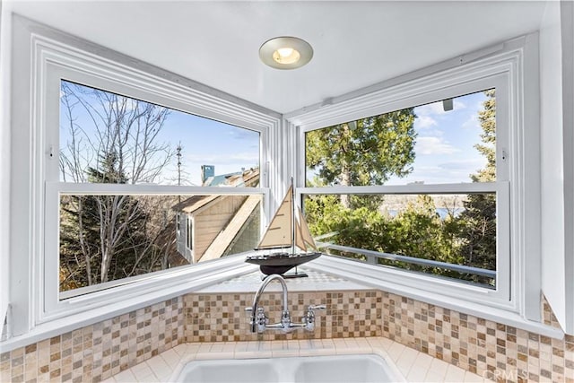 interior details with sink