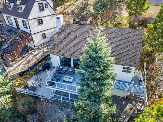 347 Emerald Dr, Lake Arrowhead, CA 92352 - aerial view of property and surrounding area