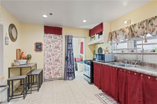 kitchen featuring sink and stainless steel appliances