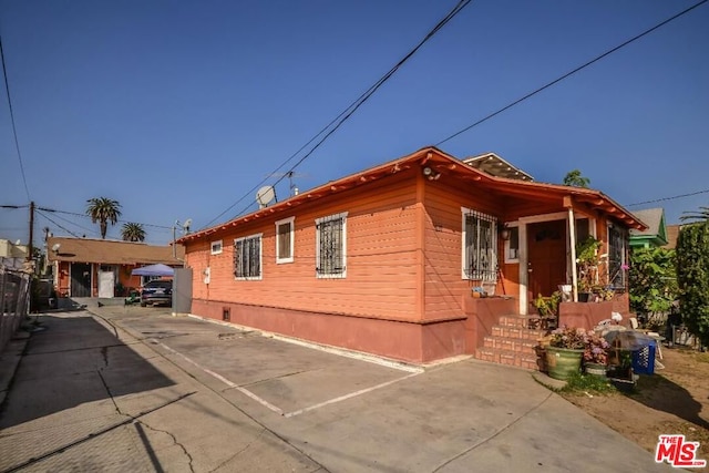 view of front of home