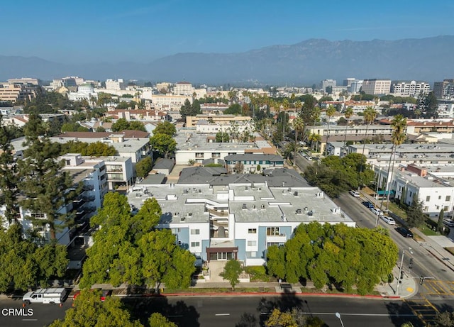 aerial view featuring a mountain view