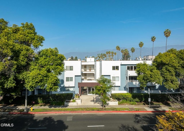 view of property featuring a mountain view