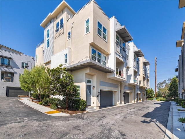 view of property with a garage