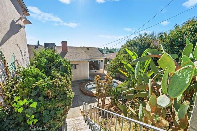 view of yard with a patio area