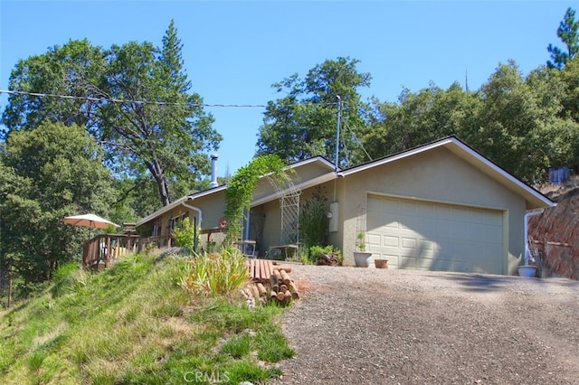 ranch-style house with a garage