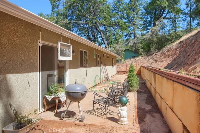 view of patio with grilling area