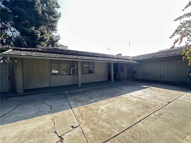 rear view of property with a patio