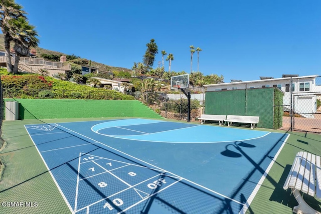 view of sport court