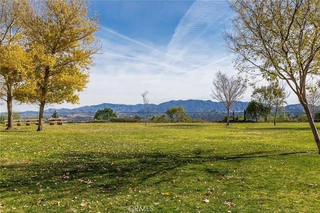 property view of mountains with a rural view