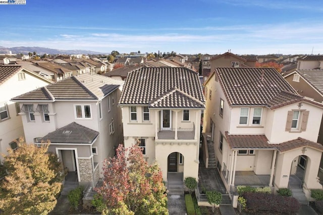 exterior space with a mountain view