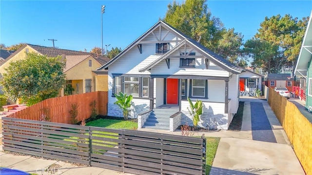 view of bungalow-style home