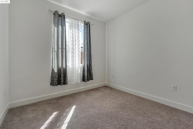 view of carpeted empty room