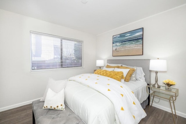 bedroom featuring hardwood / wood-style floors