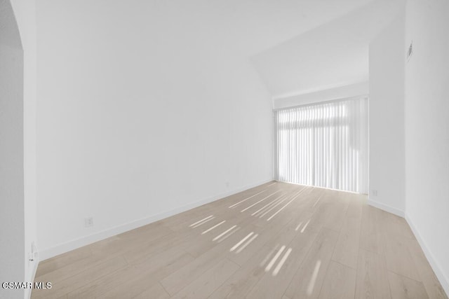 empty room featuring light hardwood / wood-style floors