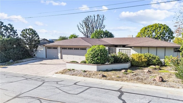 ranch-style house with a garage