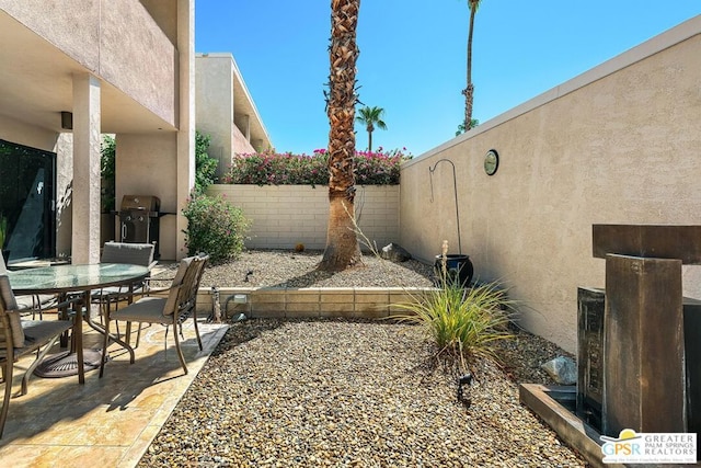 view of yard with a patio