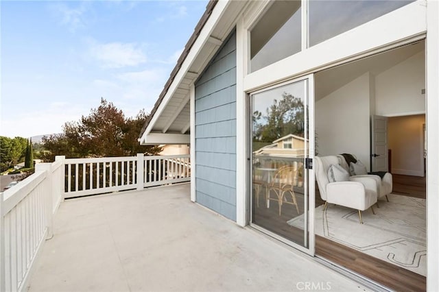 view of balcony