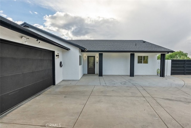 ranch-style house with a garage