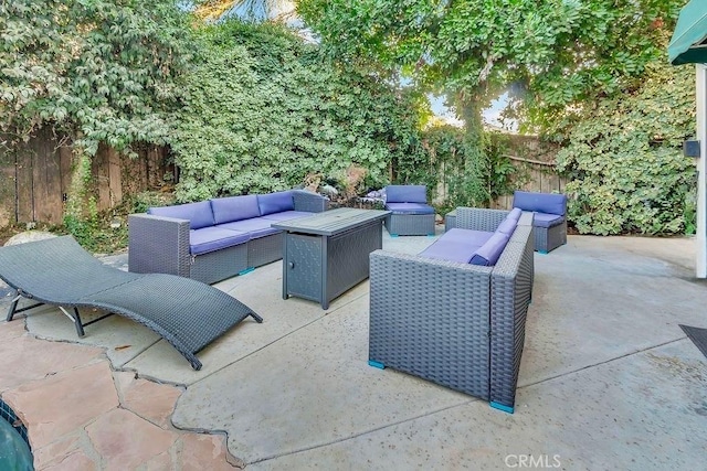 view of patio / terrace with outdoor lounge area