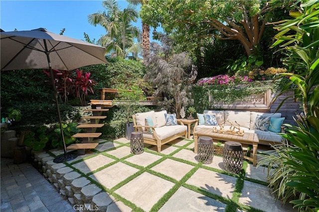 view of patio / terrace with outdoor lounge area