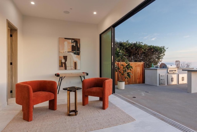 view of sitting room