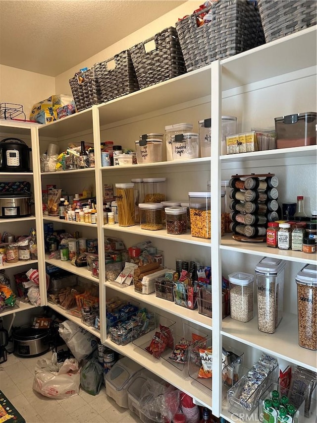 view of pantry