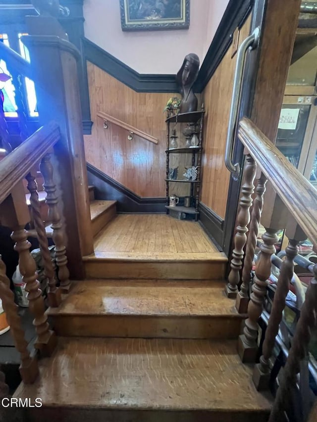 view of stairway