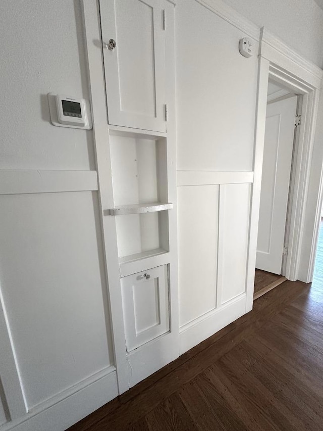 interior space with wood-type flooring