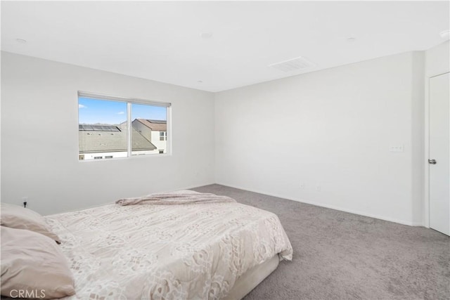 bedroom with carpet