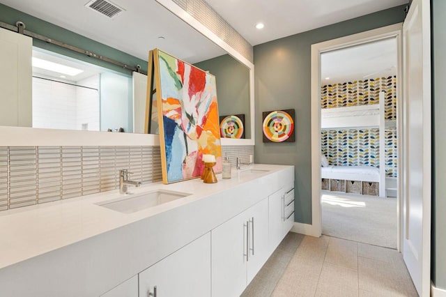 bathroom with vanity