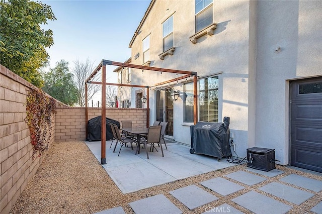 view of patio / terrace featuring area for grilling