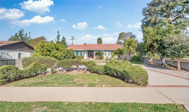 view of ranch-style home