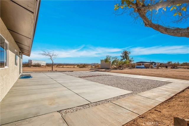 view of yard with a patio