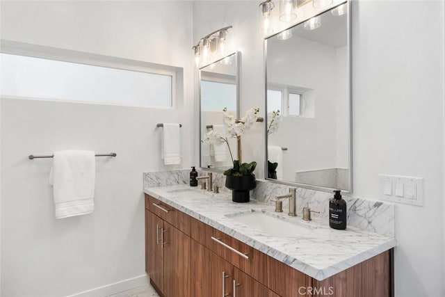 bathroom with vanity