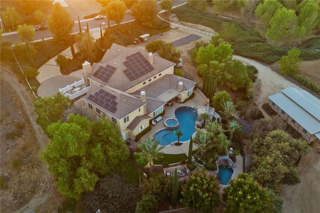 birds eye view of property