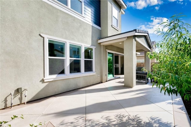 exterior space with a patio area