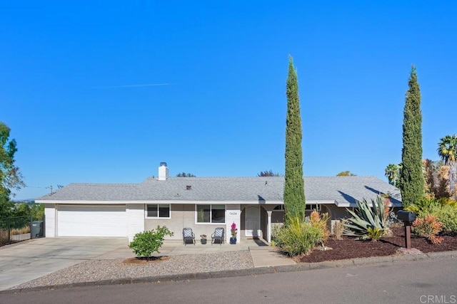 ranch-style house with a garage