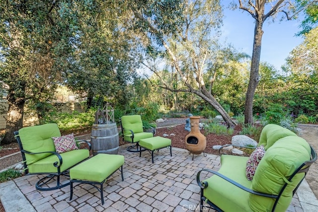 view of patio / terrace featuring outdoor lounge area