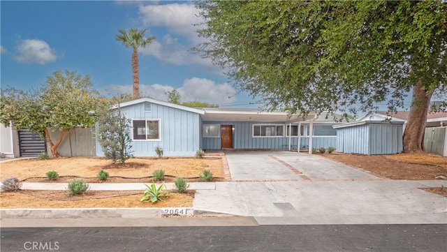 view of ranch-style home