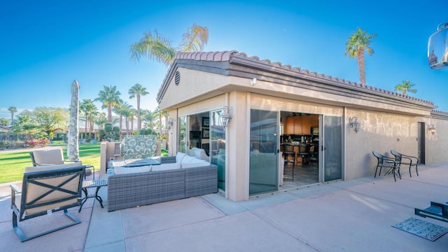 view of patio / terrace featuring an outdoor hangout area