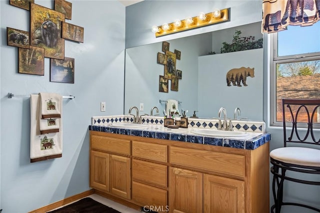 2477 Spring Oak Dr, Running Springs, CA 92382 - full bath with double vanity