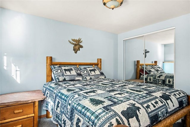 2477 Spring Oak Dr, Running Springs, CA 92382 - bedroom featuring carpet and a closet